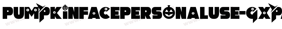 PumpkinFacePersonalUse-gxpAR字体转换