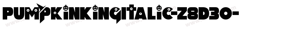 PumpkinKingItalic-z8d30字体转换