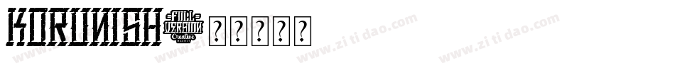 KORUNISH字体转换