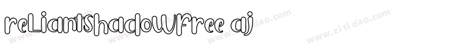 ReliantShadowFree-Aj87字体转换