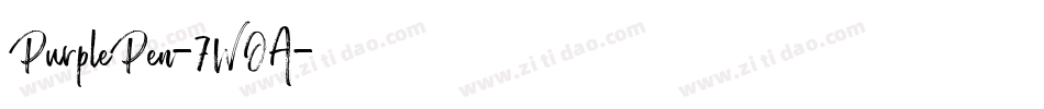 PurplePen-7WOA字体转换