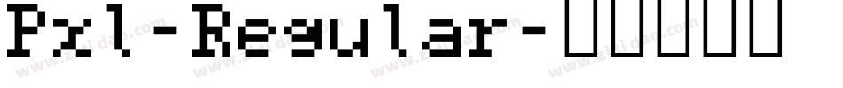 Pxl-Regular字体转换
