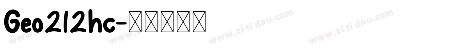 Geo212hc字体转换