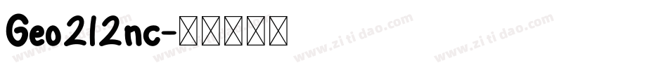 Geo212nc字体转换