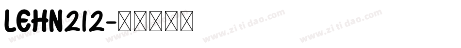 LEHN212字体转换