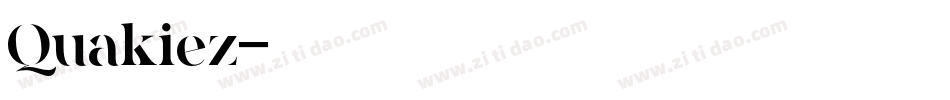 Quakiez字体转换