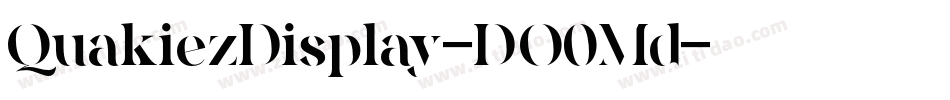 QuakiezDisplay-DO0Md字体转换