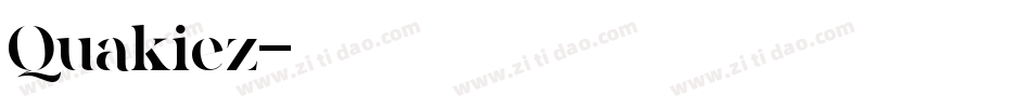 Quakiez字体转换