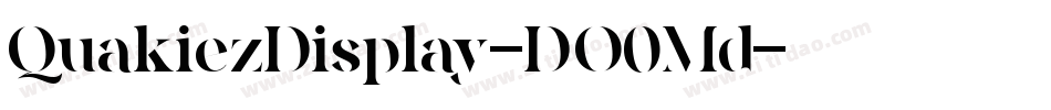 QuakiezDisplay-DO0Md字体转换