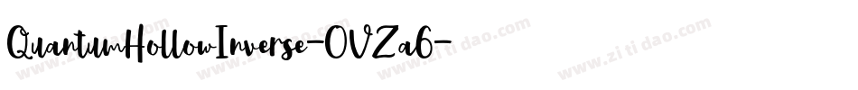 QuantumHollowInverse-OVZa6字体转换