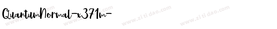 QuantumNormal-x371m字体转换