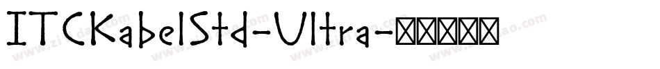 ITCKabelStd-Ultra字体转换