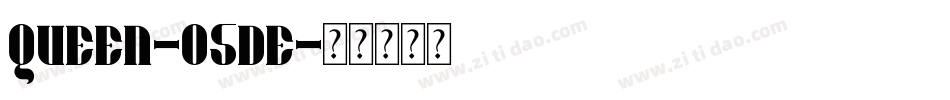 Queen-O5de字体转换