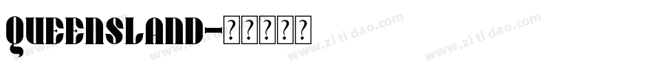 Queensland字体转换