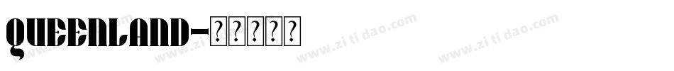 queenland字体转换