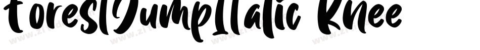 ForestJumpItalic-Knee字体转换