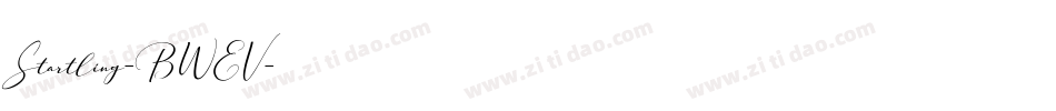 Startling-BWEV字体转换