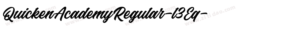 QuickenAcademyRegular-l3Eq字体转换