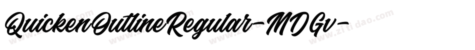 QuickenOutlineRegular-MDGv字体转换