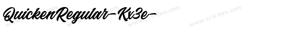 QuickenRegular-Kx3e字体转换