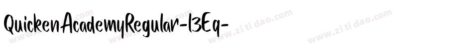 QuickenAcademyRegular-l3Eq字体转换