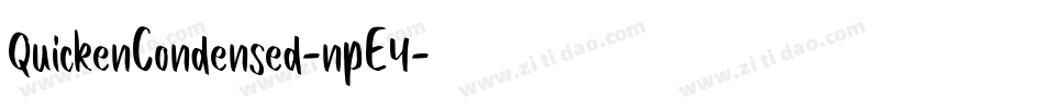QuickenCondensed-npE4字体转换