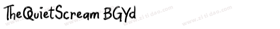 TheQuietScream-BGYd字体转换