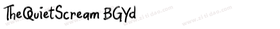 TheQuietScream-BGYd字体转换