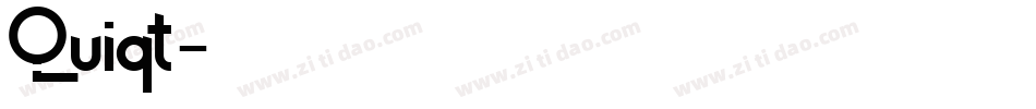 Quiqt字体转换