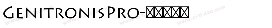 GenitronisPro字体转换