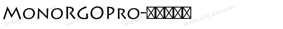 MonoRGOPro字体转换