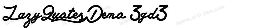 LazyQuotesDemo-3gd3字体转换