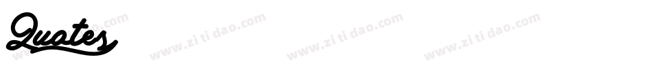 Quotes字体转换