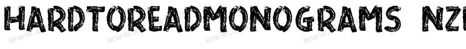 HardToReadMonograms-nZM1字体转换