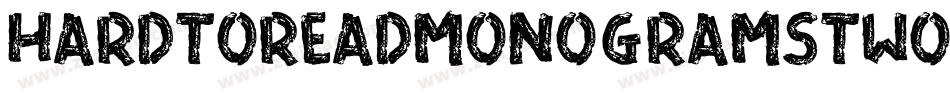 HardToReadMonogramsTwo-1Eye字体转换