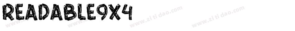 Readable9x4字体转换