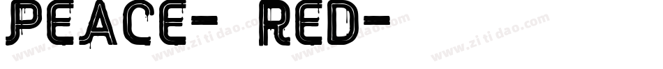 Peace-4ReD字体转换