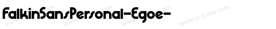 FalkinSansPersonal-Egoe字体转换