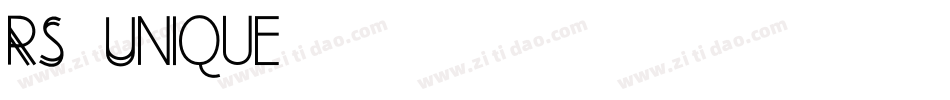 RS_Unique字体转换