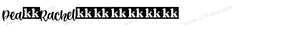 Pea-Rachel字体转换