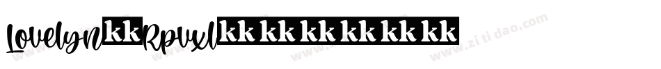 Lovelyn-Rpvxl字体转换