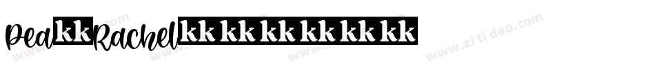 Pea-Rachel字体转换