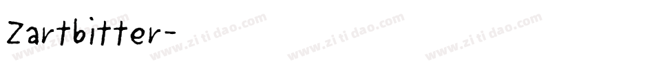 Zartbitter字体转换