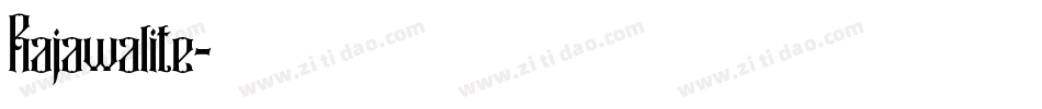 Rajawalite字体转换