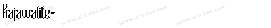 Rajawalite字体转换