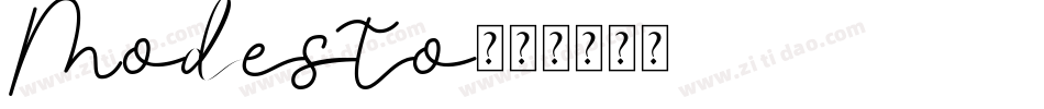 Modesto字体转换