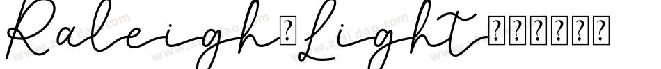 Raleigh-Light字体转换
