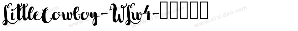 LittleCowboy-WLw4字体转换