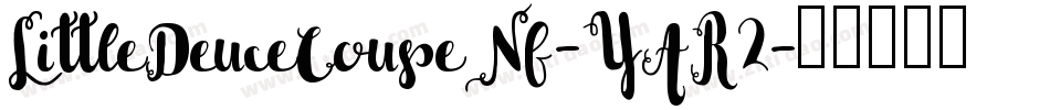 LittleDeuceCoupeNf-YAR2字体转换