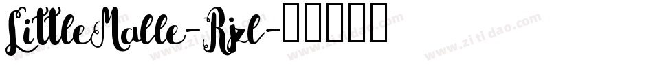 LittleMalle-Rjzl字体转换